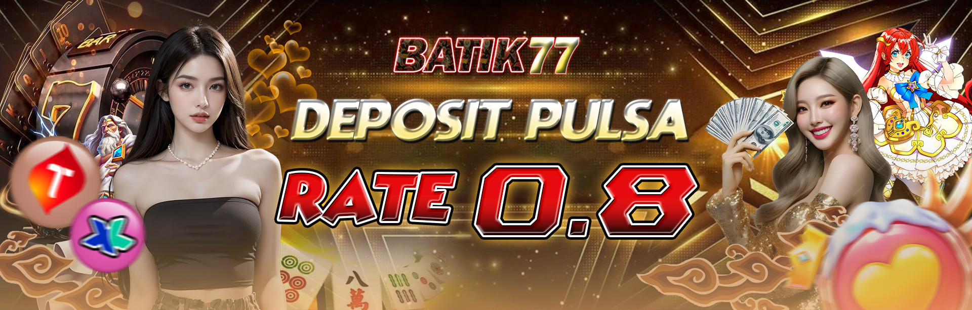 DEPOSIT PULSA RATE 0.8